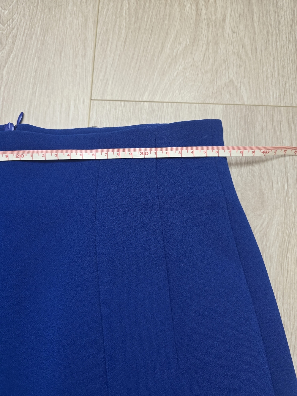 Zara Cobalt Tailored Mini Skirt Size S - Picture 4 of 5